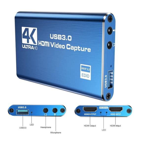 video capture card blue