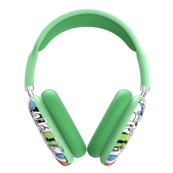 Grønne Bluetooth-hodetelefoner for hode
