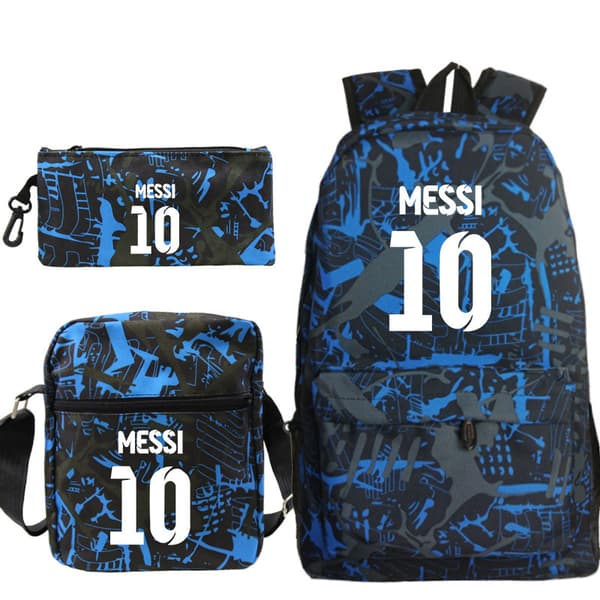 Lionel Messi Student Ryggsäck 3-Dels Set 17