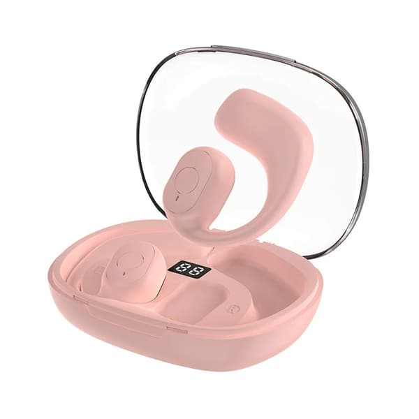 Ekte trådløse Bluetooth-hodetelefoner OWS beinlednings Bluetooth-headset rosa