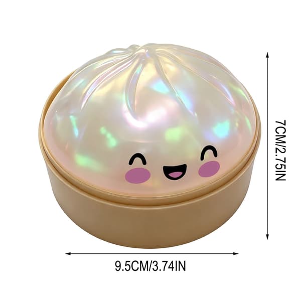 Dumpling Squishy Stressboll, stressavlastande sensorisk klämboll (blå)