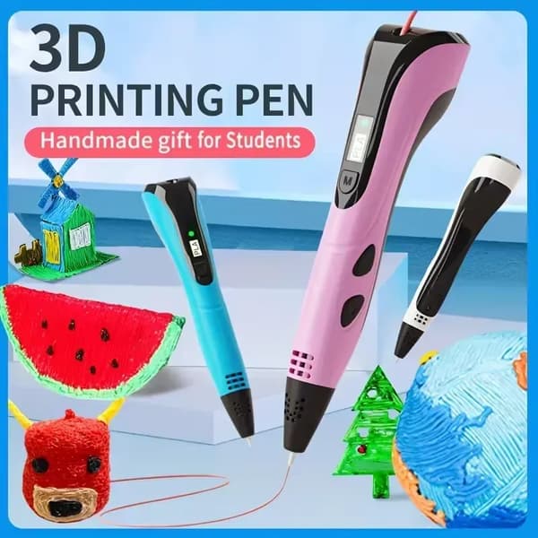3D-penn med 9 meter PLA-filament (rosa)