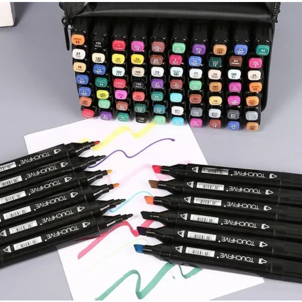 Färgade Markers 60 Enheter Dubbel Spets