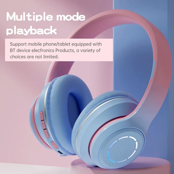 True Wireless Bluetooth Hörlurar Barn Trådlösa Bluetooth Hörlurar Snygga Söta Hörlurar Blå