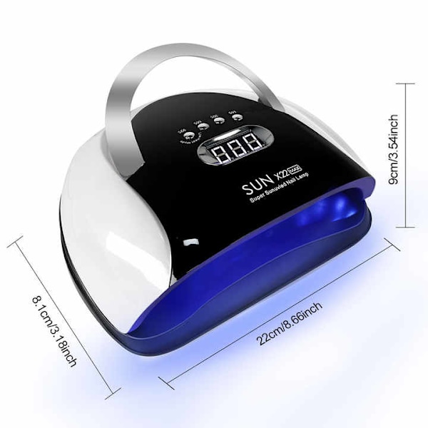 SUN X22 MAX UV LED Nagel Torklampa För Gel Naglar 72 Lampor Snabbhärdande Gel Polish Lampa Svart bakgrund