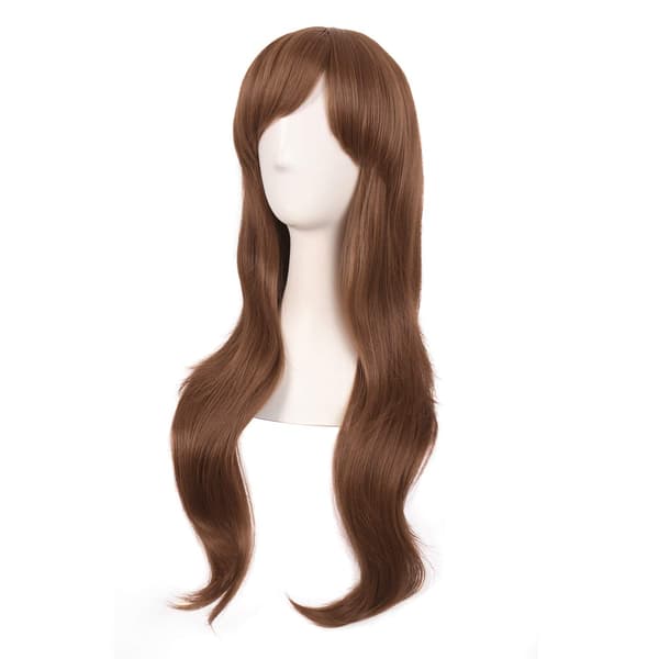 Peruukki Anime pitkä kihara peruukki 70CM (vaaleanruskea)