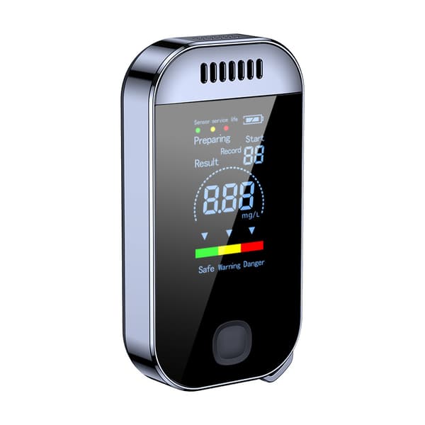 Alkomätare Högprecision LCD-display, USB-uppladdningsbar