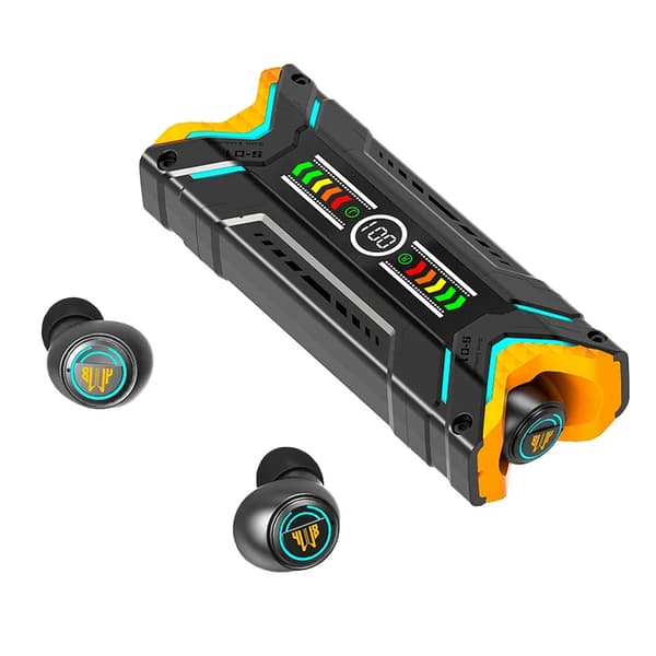 True Wireless Bluetooth Hörlurar M48 Mecha Gaming TWS Brusreducering Låg Latens In-Ear Bluetooth Blå