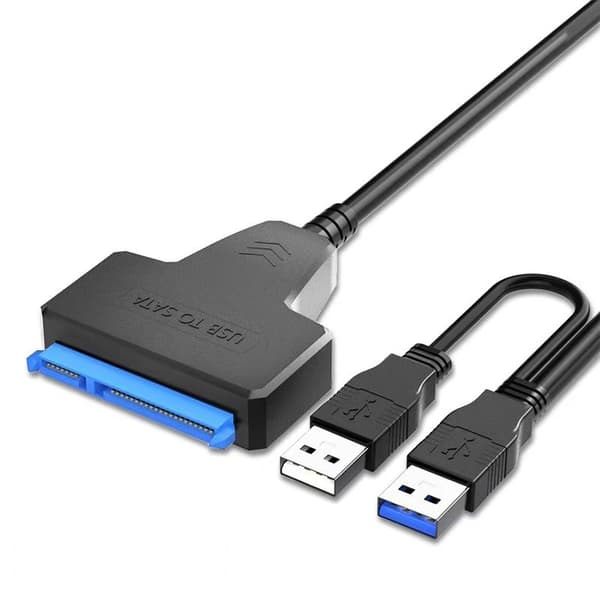 2USB3.0 till SATA-omvandlare, hårddiskadapter