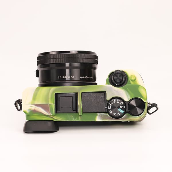 Etui til SONY A6100/A6300/A6400 Støtsikkert silikonkameraetui (black)