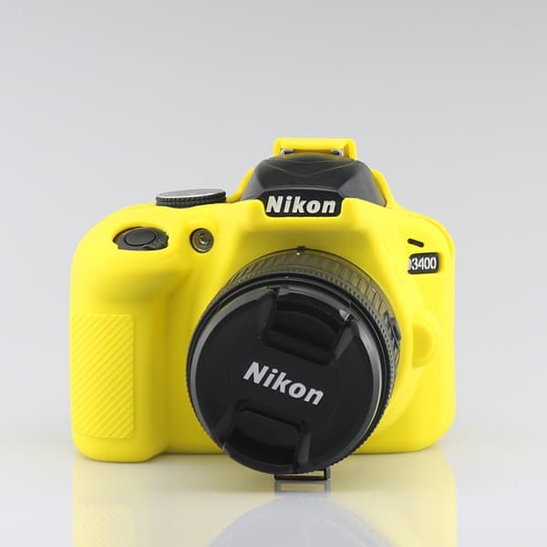 Etui til Nikon D3400 silikon kameraveske tilbehør (yellow)