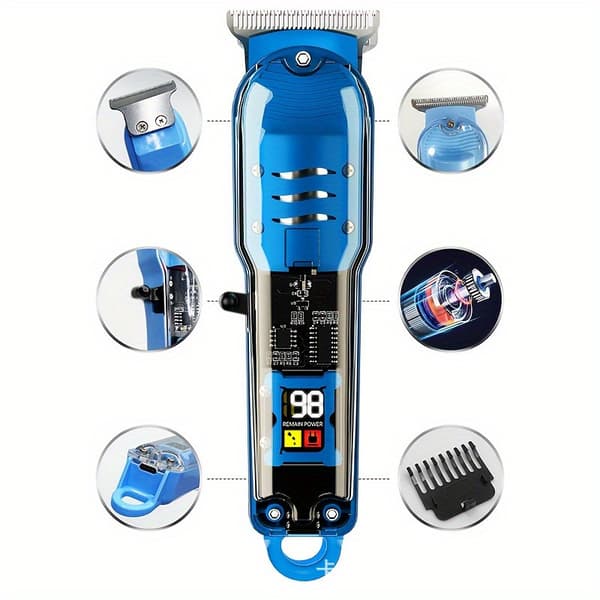 Hårklipper, Trådløs digital shaver (gul)