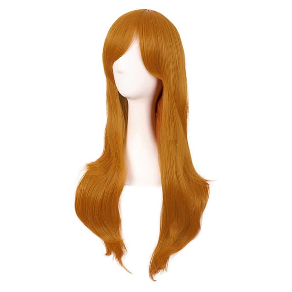 Paryk Anime lang krøllet paryk 70CM (Orange)
