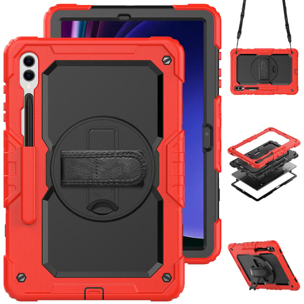 Etui til Samsung Galaxy Tab S9 Plus 12.4 SM-X810 (rød)