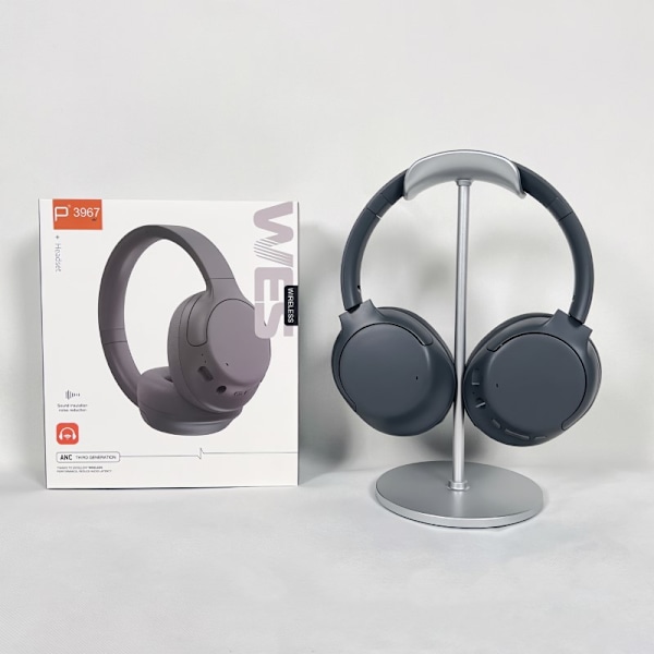 P3967 Bluetooth-hörlurar med huvudmontering Grå