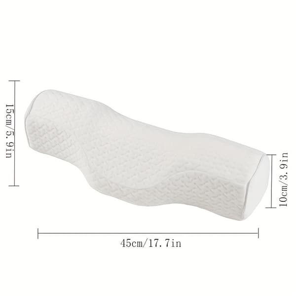 Cervicalkudde Traktion Korrigering Reparation Memory Foam Kudde Svart