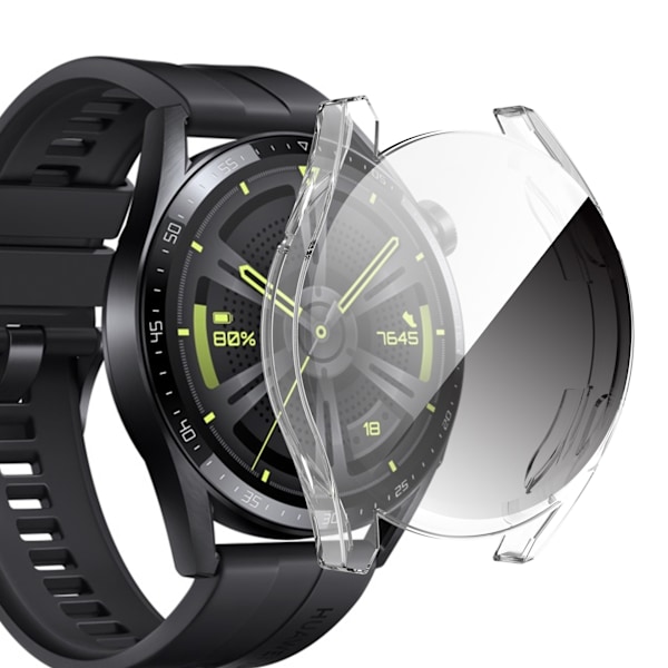 Lämplig För Huawei Gt3 42Mm Skyddsfodral Transparent Vit