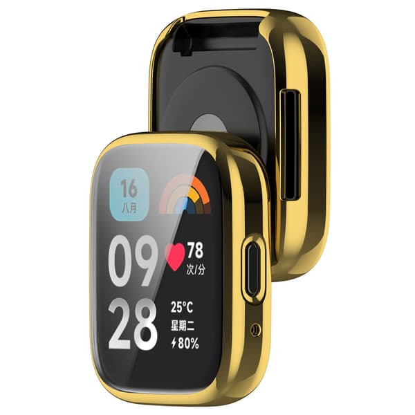 Sopii Redmi Watch 3 Lite/ Active -suojakotelolle, kulta