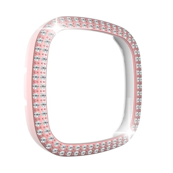 Skyddsfodral för Fitbit Versa 3/Sense med diamant (rosa)