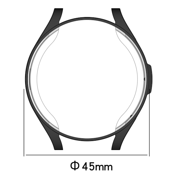 Sopii Samsung Watch6 Classic 43mm suojakotelolle, läpinäkyvä