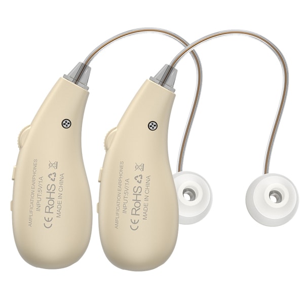 Hörapparat för äldre, brusreducerande högtalare med justerbar volym, binaural version