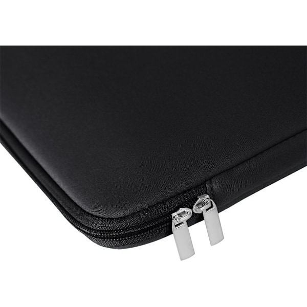 15,6 tommer laptop sleeve taske blød polstret lynlåsdæksel med frontlomme og tilbehørspose sort