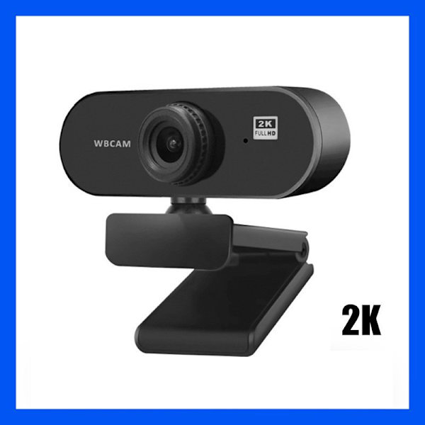 Webkamera 2K HD driverfri innebygd mikrofon