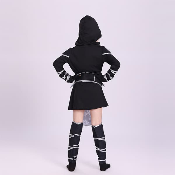 Lasten Ninja Halloween -asut (XL 140-150CM)