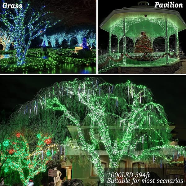 Solcelle-lyskæde vandtæt, 5 m 20 LED, 8 tilstande, julelys Orange