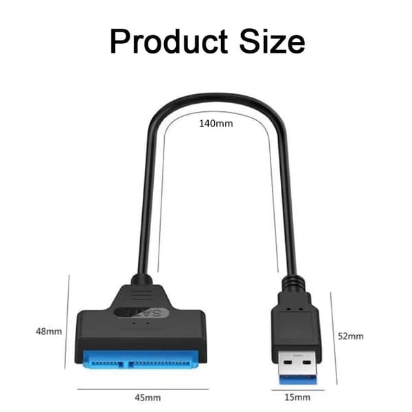 USB3.0 - SATA-muunnin, kiintolevyadapteri