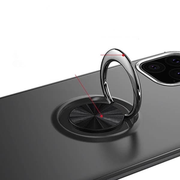 iPhone 12 - AUTO FOCUS Skal med Ringhållare Svart/Blå