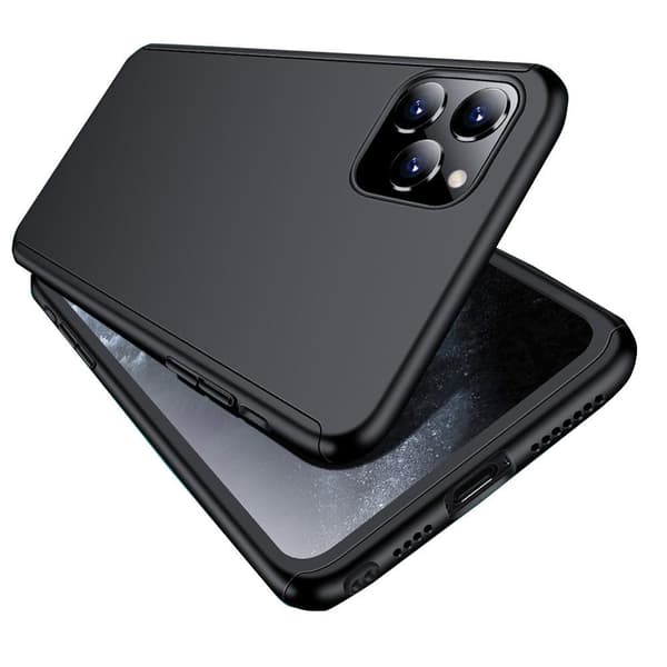 iPhone 12 Mini - Dubbelskal (FLOVEME) Svart