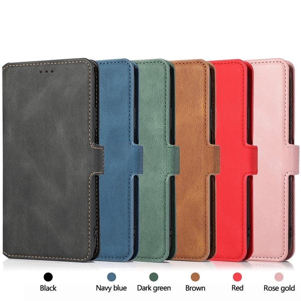 iPhone 12 Pro Max - Professionellt Smart Plånboksfodral (FLOVEME Svart