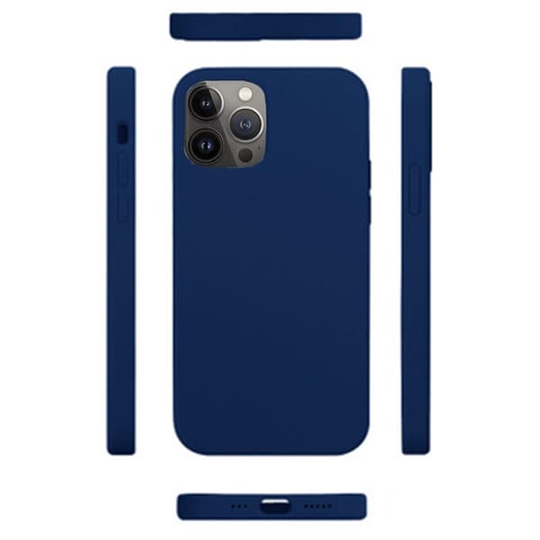 iPhone 13 Pro - Stötdämpande Silikonskal LEMAN Svart