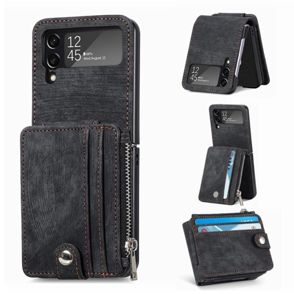 Samsung Galaxy Z Flip 3 - Smart deksel med lommebok Lila 7785 | Lila |  Fyndiq