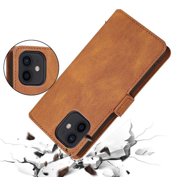 iPhone 12 Mini - Effektfullt Smart Plånboksfodral Svart
