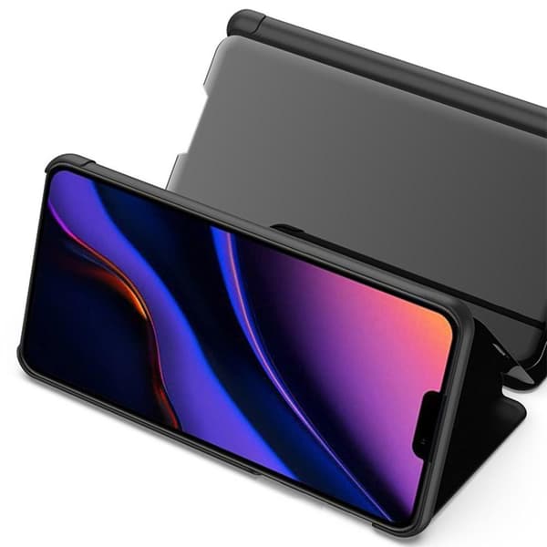iPhone 14 - Smart  Fodral i Spegeldesign (Leman) Svart