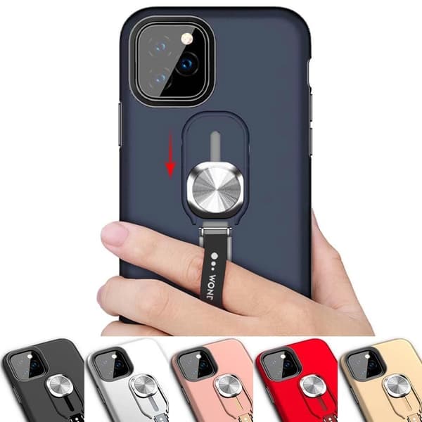 iPhone 12 Pro Max - Smart Skal med Hållare Svart