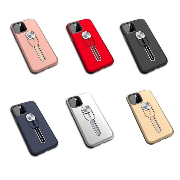 iPhone 12 Pro Max - Smart Skal med Hållare Svart
