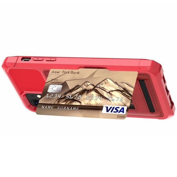 iPhone 11 Pro - Stilrent Skal med Kortfack Roséguld