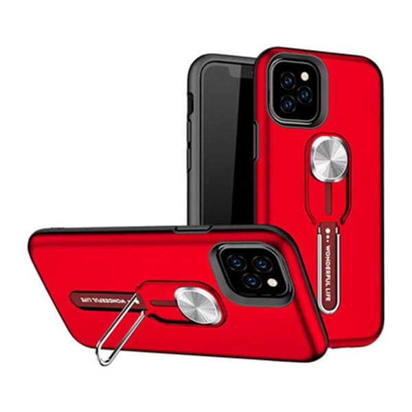 iPhone 12 Pro Max - Smart Skal med Hållare Svart