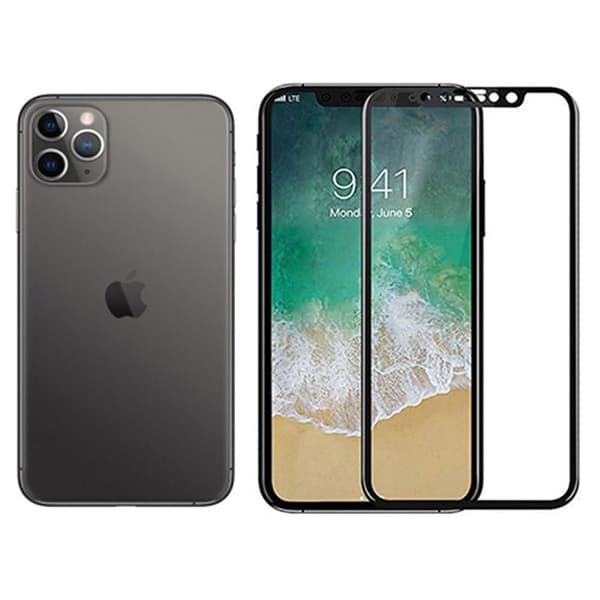 iPhone 11 Pro Max 2-PACK Skärmskydd Carbon 9H 3D/HD Svart