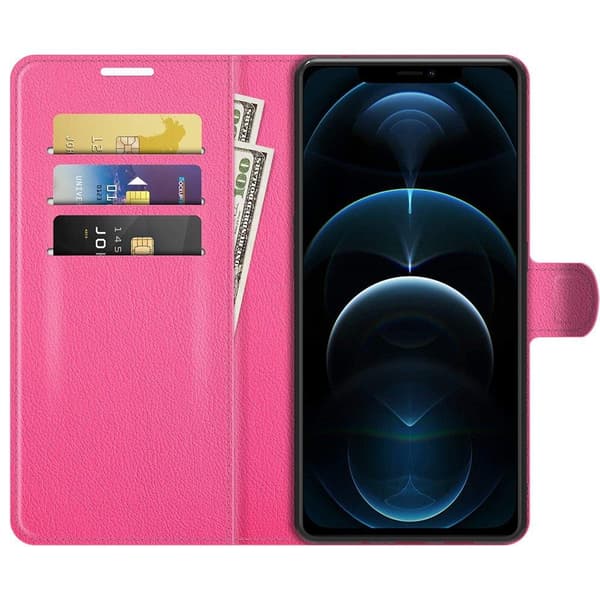 iPhone 12 Pro - Effektfullt NKOBEE Plånboksfodral Svart