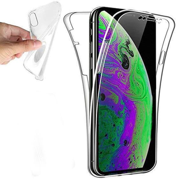iPhone 11 Pro - Skyddande Dubbelsidigt Silikonskal Svart