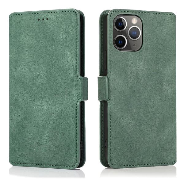iPhone 12 Pro Max - Professionellt Smart Plånboksfodral (FLOVEME Svart