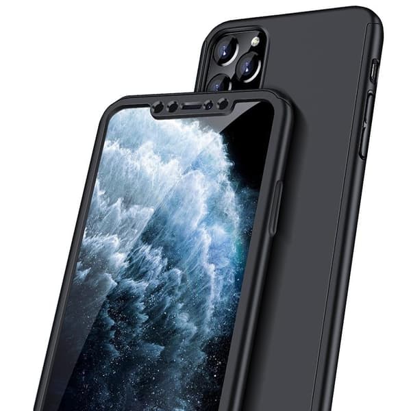 iPhone 12 Mini - Dubbelskal (FLOVEME) Svart