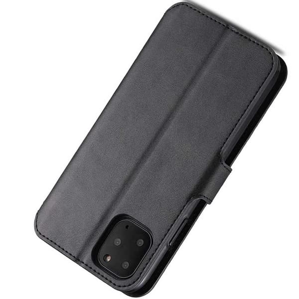 iPhone 11 Pro - Skyddande Azns Plånboksfodral Svart