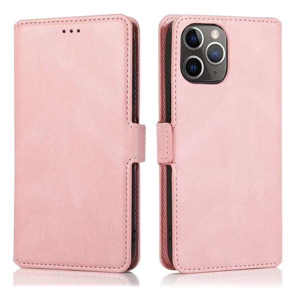 iPhone 12 Pro Max - Professionellt Smart Plånboksfodral (FLOVEME Svart
