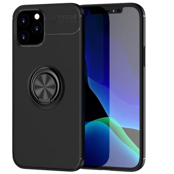 iPhone 13 Pro - Auto Foucs Skal med Ringhållare Svart/Blå