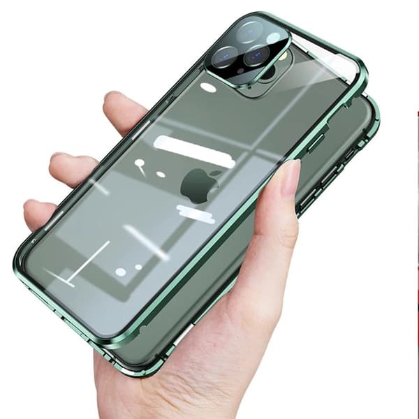 iPhone 13 Pro Max - Skyddande Magnetiskt Skal Silver